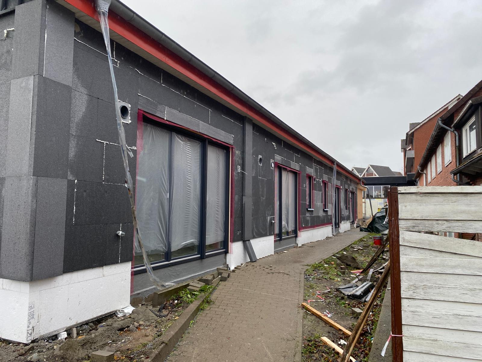 WDVS-Montage – Seitenansicht