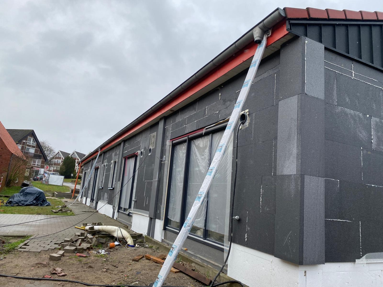 WDVS-Montage – Frontansicht